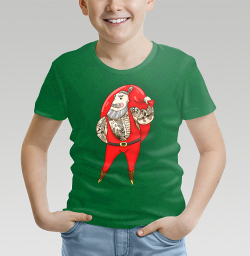 Фотография футболки Модный Санта