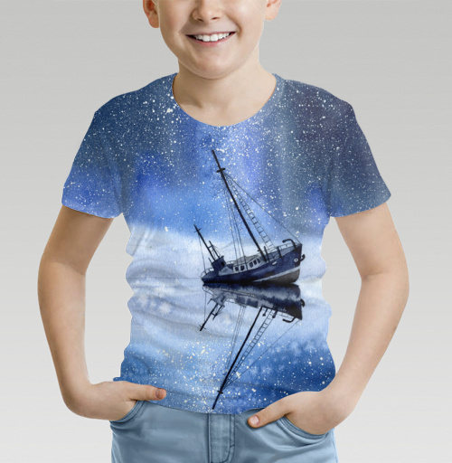 Фотография футболки Кораблик в звездной пыли