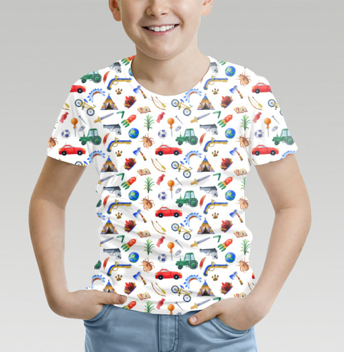 Фотография футболки Из чего сделаны мальчишки, паттерн для мальчиков