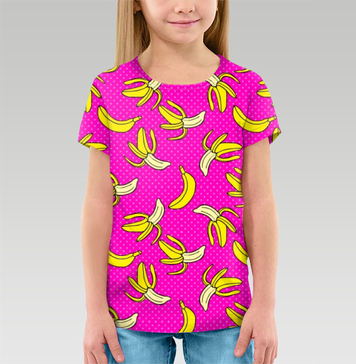 Фотография футболки Сочный банановый паттерн