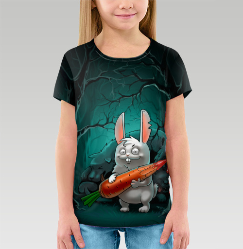 Фотография футболки Кролик с морковкой