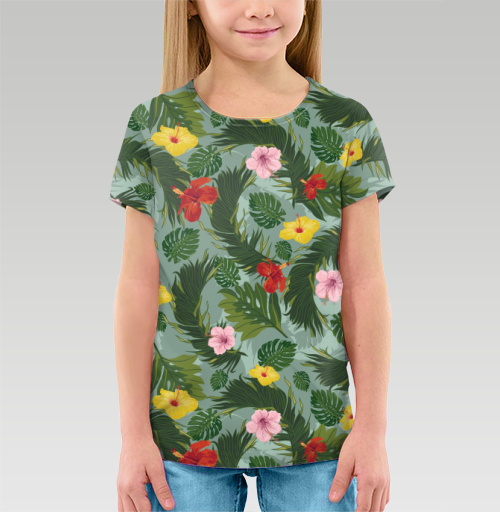 Фотография футболки Тропические растения