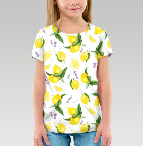 Фотография футболки Лимоны и лаванда