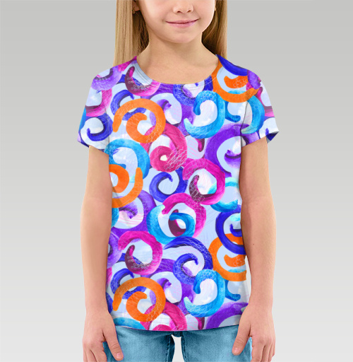 Фотография футболки Современный абстрактный узор с яркими красками