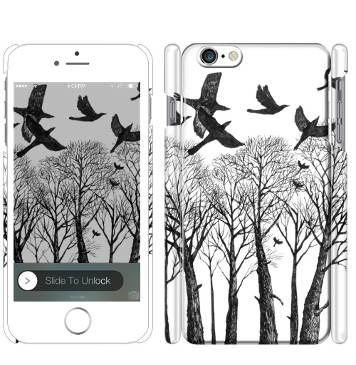 Чехол на iPhone Птицы и деревья - купить в интернет-магазине Мэриджейн в Москве и СПБ