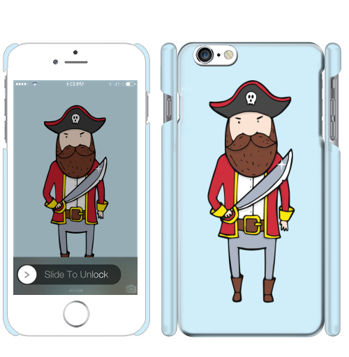 Чехол на iPhone Пират с саблей - купить в интернет-магазине Мэриджейн в Москве и СПБ