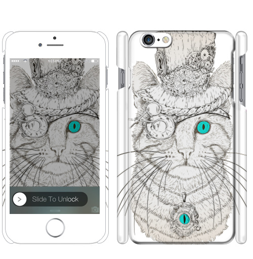 Чехол на iPhone Стимпанк-Кот - купить в интернет-магазине Мэриджейн в Москве и СПБ
