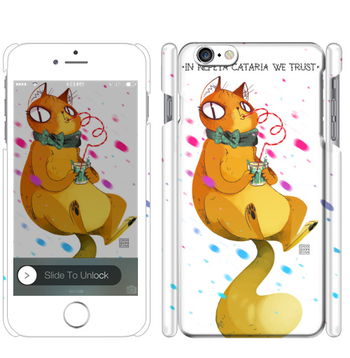Чехол глянцевый для iPhone 8 Кошачья мята - купить в интернет-магазине Мэриджейн в Москве и СПБ