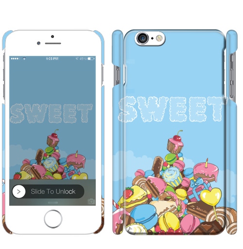 Чехол глянцевый для iPhone 8 Гора сладостей до неба - купить в интернет-магазине Мэриджейн в Москве и СПБ