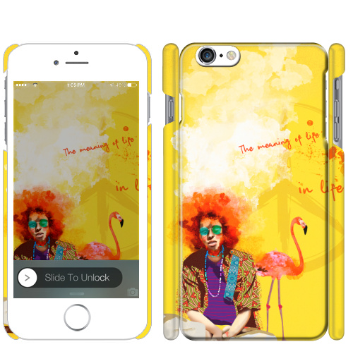 Чехол глянцевый для iPhone 8 Парень Хиппи - купить в интернет-магазине Мэриджейн в Москве и СПБ