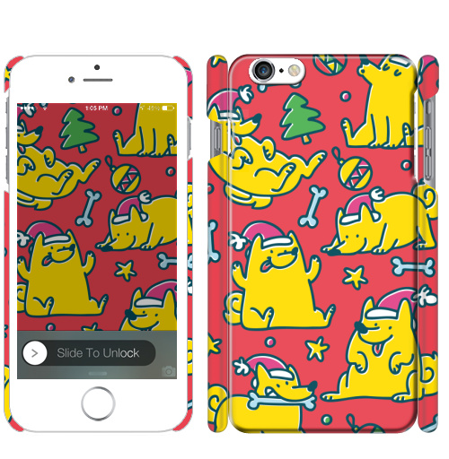 Чехол глянцевый для iPhone 8 Мохнатые эльфы санты - купить в интернет-магазине Мэриджейн в Москве и СПБ