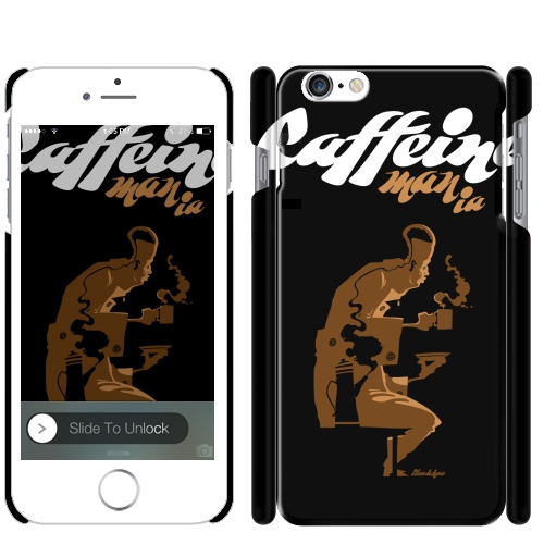 Чехол глянцевый для iPhone 8 Caffeine - купить в интернет-магазине Мэриджейн в Москве и СПБ