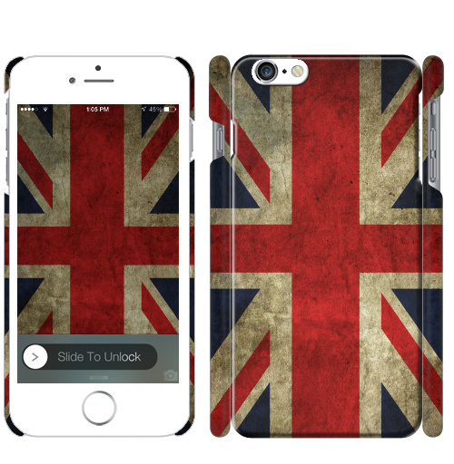 Чехол глянцевый для iPhone 8 Наклейки Британский флаг - купить в интернет-магазине Мэриджейн в Москве и СПБ