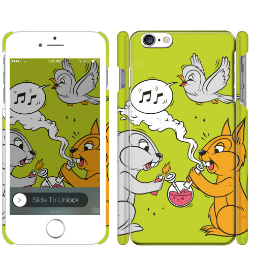 Чехол глянцевый для iPhone 8 Funny friends - купить в интернет-магазине Мэриджейн в Москве и СПБ