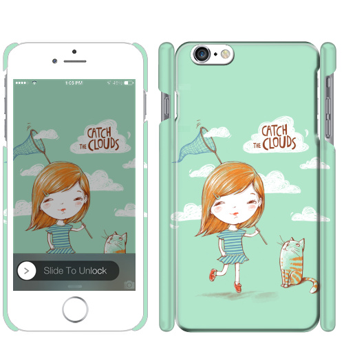 Чехол глянцевый для iPhone 8 Ловить облака - купить в интернет-магазине Мэриджейн в Москве и СПБ