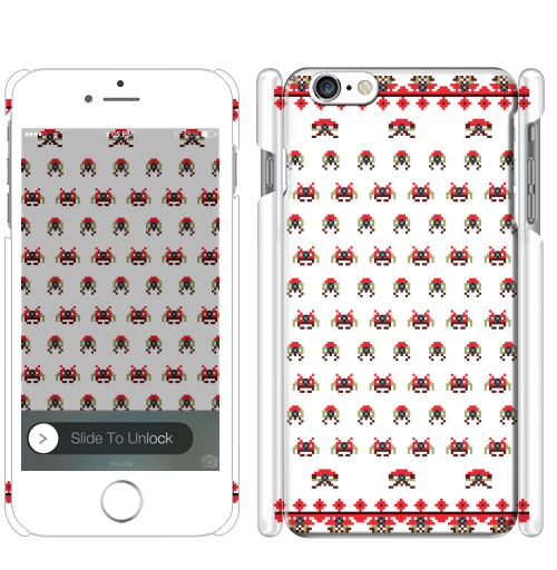 Чехол глянцевый для iPhone 8 Space invaders a la rus - купить в интернет-магазине Мэриджейн в Москве и СПБ