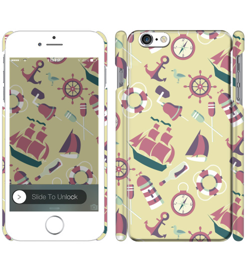 Чехол глянцевый для iPhone 8 МОРСКИЕ ПУТЕШЕСТВИЯ - купить в интернет-магазине Мэриджейн в Москве и СПБ