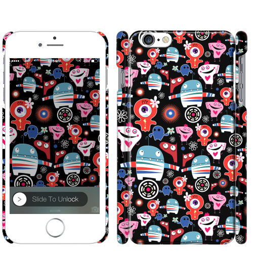 Чехол глянцевый для iPhone 8 Влюблённые монстрики - купить в интернет-магазине Мэриджейн в Москве и СПБ