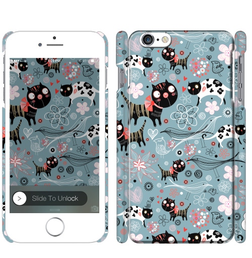 Чехол глянцевый для iPhone 8 Влюблённые коты - купить в интернет-магазине Мэриджейн в Москве и СПБ