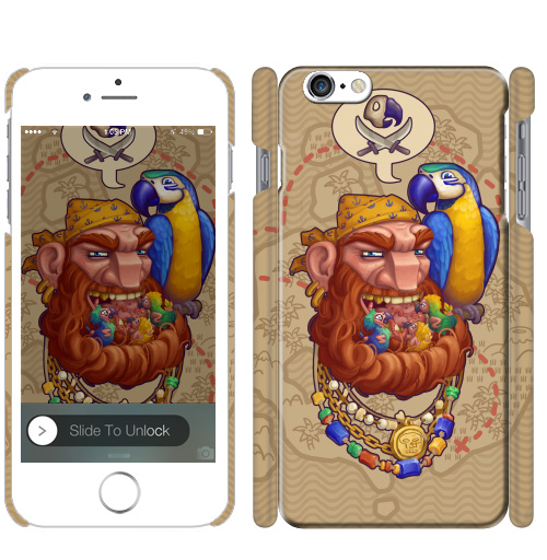Чехол глянцевый для iPhone 8 Йо-хо-хо и борода птенцов - купить в интернет-магазине Мэриджейн в Москве и СПБ