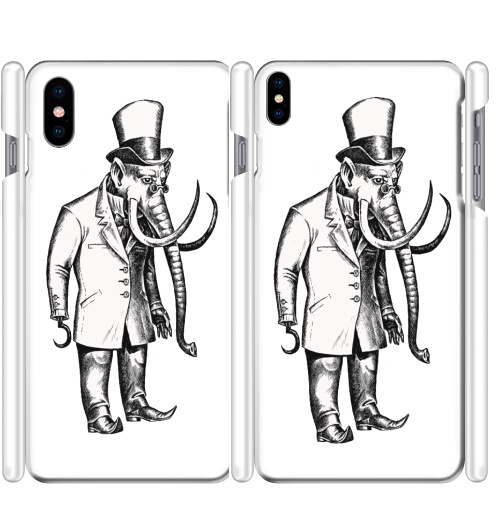 Чехол глянцевые для iPhone X Слон - купить в интернет-магазине Мэриджейн в Москве и СПБ