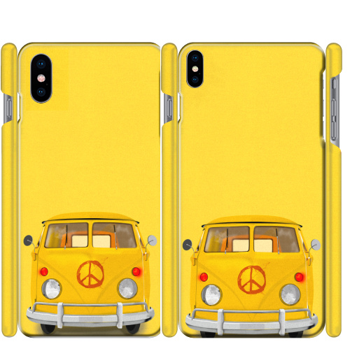 Чехол глянцевые для iPhone X Хиппи Автобус - купить в интернет-магазине Мэриджейн в Москве и СПБ