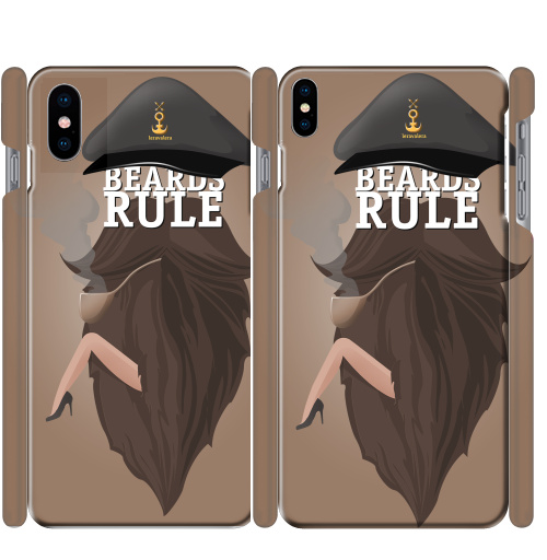 Чехол глянцевые для iPhone X Beard rule - купить в интернет-магазине Мэриджейн в Москве и СПБ