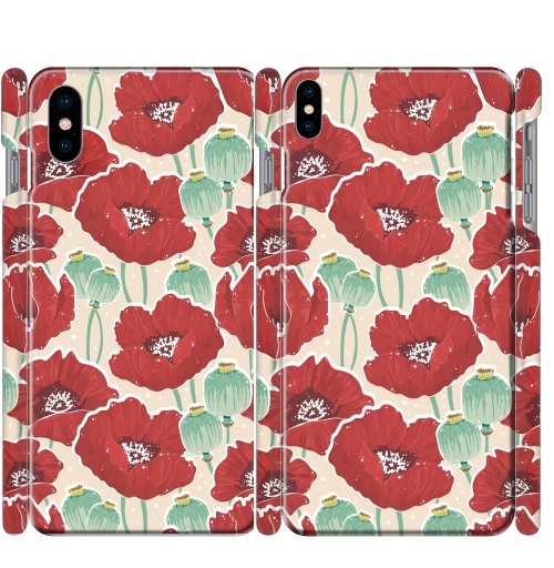 Чехол глянцевые для iPhone X Маковое поле - купить в интернет-магазине Мэриджейн в Москве и СПБ