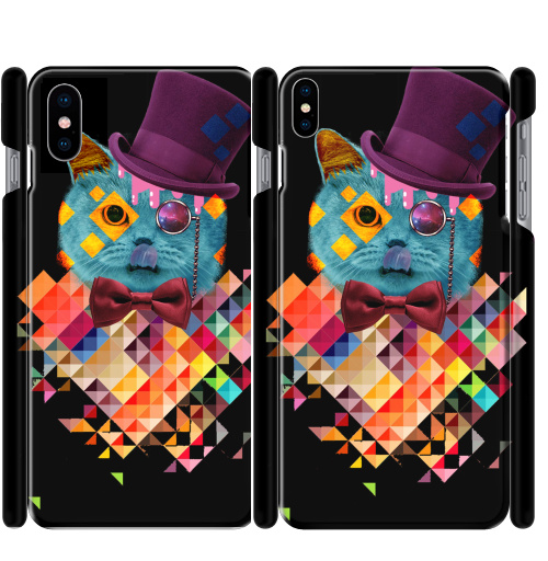 Чехол глянцевые для iPhone X ПсихоКэт - купить в интернет-магазине Мэриджейн в Москве и СПБ