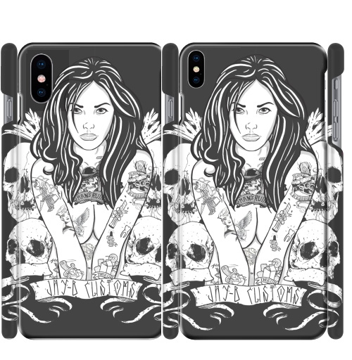 Чехол глянцевые для iPhone X Чикано - купить в интернет-магазине Мэриджейн в Москве и СПБ