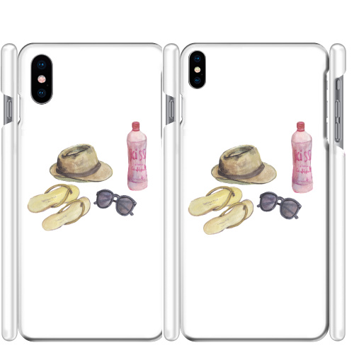 Чехол глянцевые для iPhone X Пляжные нужности - купить в интернет-магазине Мэриджейн в Москве и СПБ