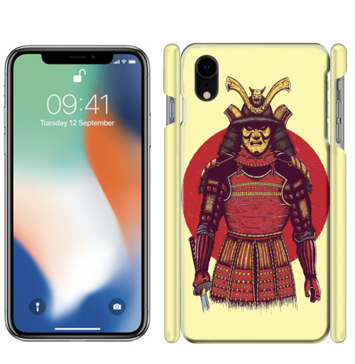Чехол матовый для iPhone XR Броня самурая - купить в интернет-магазине Мэриджейн в Москве и СПБ