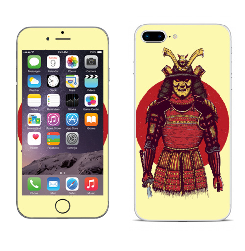 Наклейка на iPhone 8 plus Броня самурая - купить в интернет-магазине Мэриджейн в Москве и СПБ