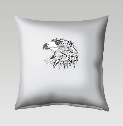 Фотография футболки Голова орла в стиле зентангл.