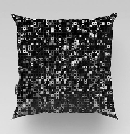 Фотография футболки Киберпанк glitch art пиксельная матрица QR мозаика