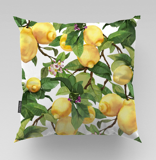 Фотография футболки Акварельные лимоны