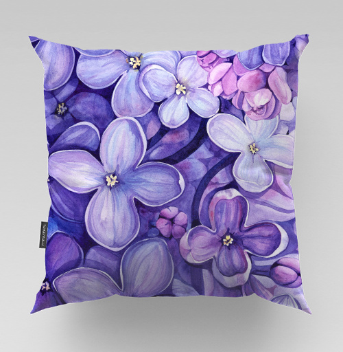 Фотография футболки Акварельная Сирень