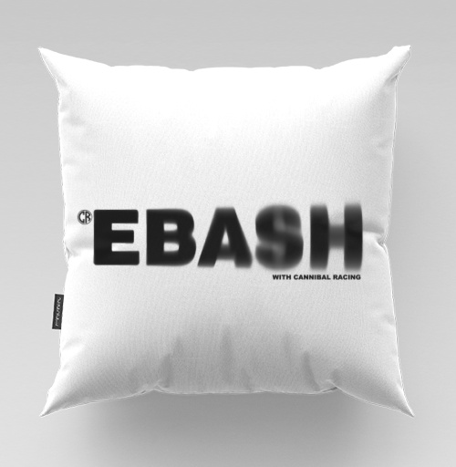 Фотография футболки EBASH с эффектом движения и логотипом Cannibal Racing