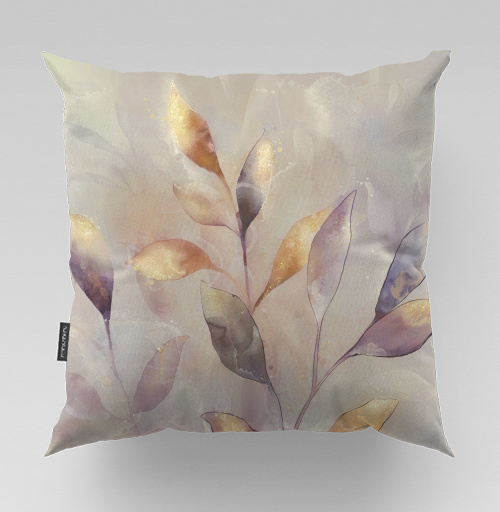 Фотография футболки Акварельные листочки