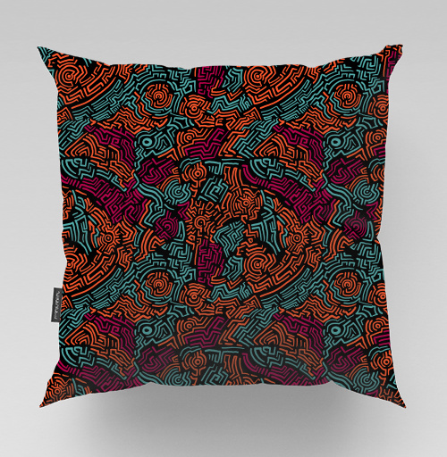 Фотография футболки Абстракция цветные линии