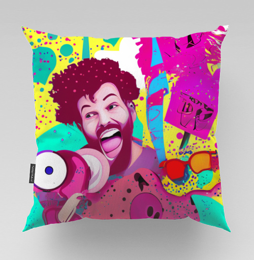 Фотография футболки Энергичный человек кричит с мегафоном для смелых и уверенных людей