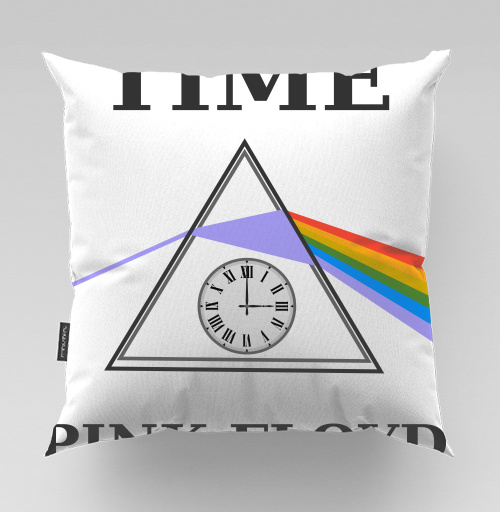 Фотография футболки Преобразование света через время с часами Pink Floyd