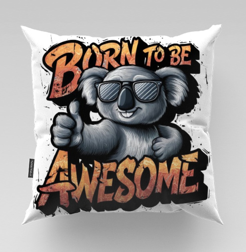 Фотография футболки Футболка с коалой Born to Be Awesome