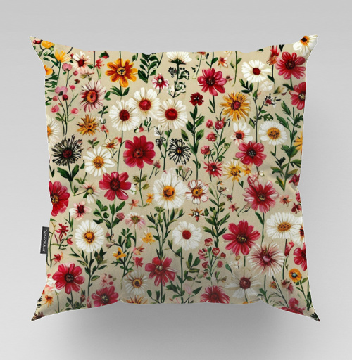 Фотография футболки Vintage Wildflower Meadow Garden Pattern / Винтажный луг садовый полевые цветы