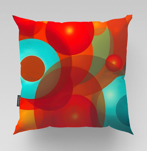 Фотография футболки Яркая композиция Абстрактные Цветные Сферы / Abstract Colorful Spheres