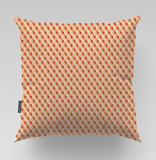 Фотография футболки Lattice Pattern - Геометрический узор сетка создаст стильный теплый декор