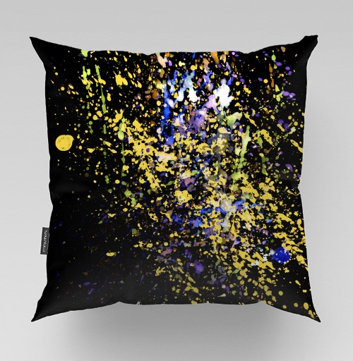Фотография футболки Яркая экспрессия на фоне Abstract Paint Splashes Абстрактные брызги краски