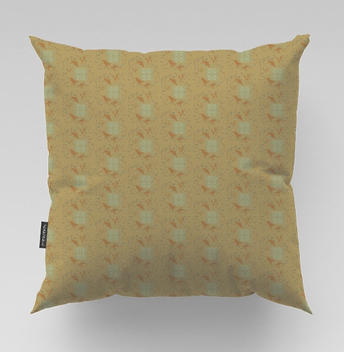 Фотография футболки Элегантный растительный декор Винтажный узор с птицами Vintage Birds Pattern