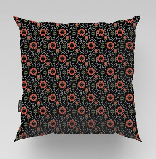 Фотография футболки Этнический узор с сердцами и растениями / Ethnic Pattern Style