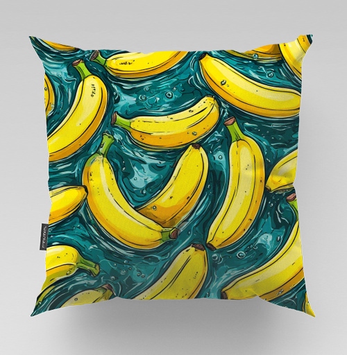 Фотография футболки Refreshing Tropical Bananas in Water / Свежие желтые бананы в воде